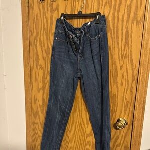 Seven7 High Rise Blue Jeans Classic Denim